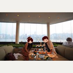 ayumilog | HongKong | Lobby Lounge - InterContinental Hong Kong | 景色とともに、一枚!